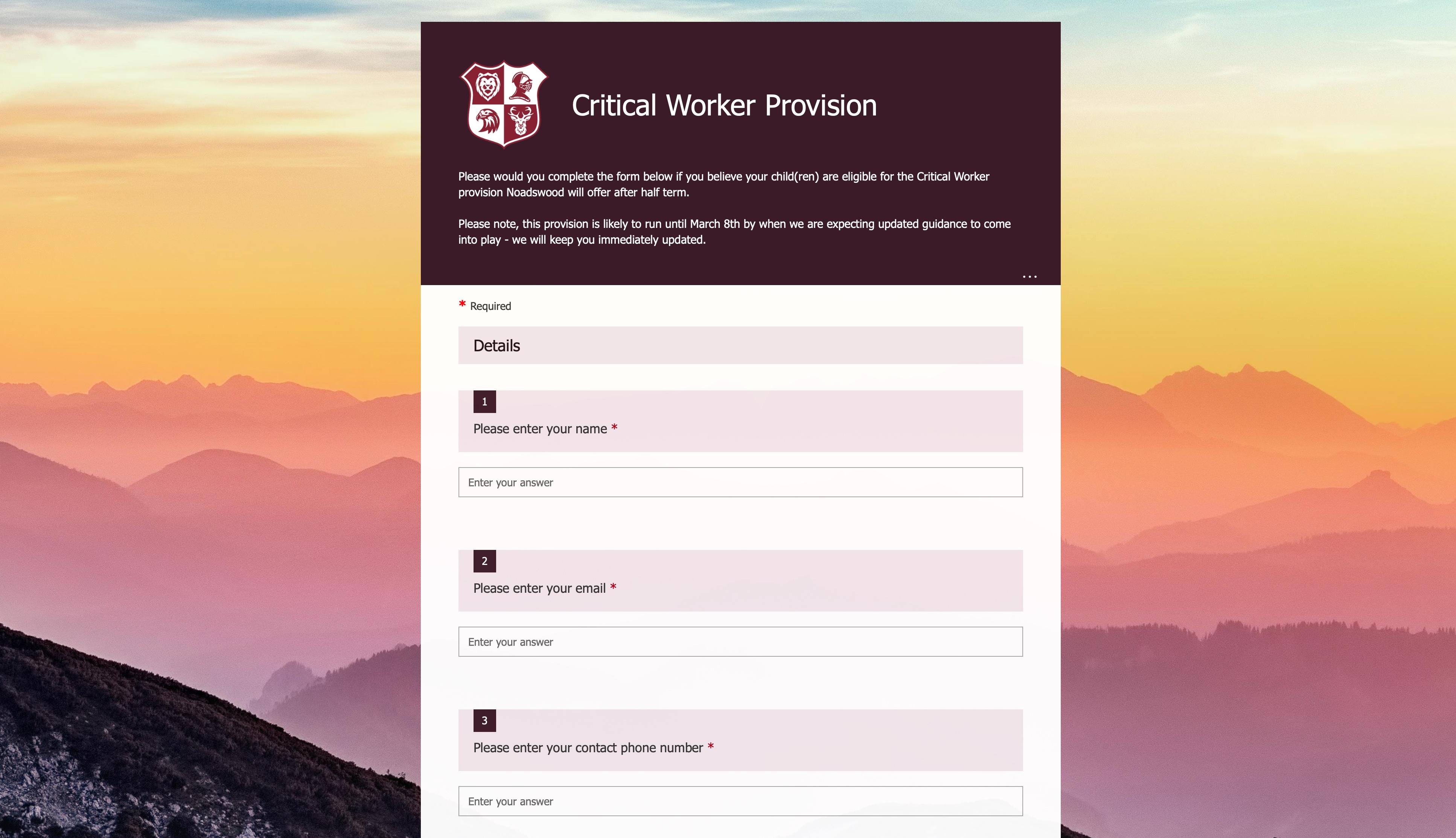 Critical Worker