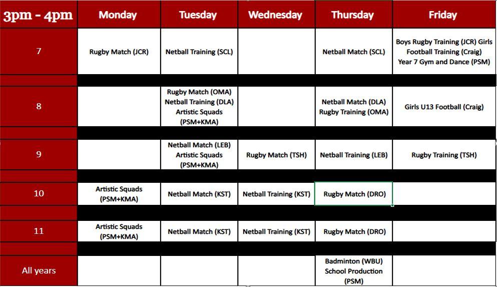 After School Sports Clubs