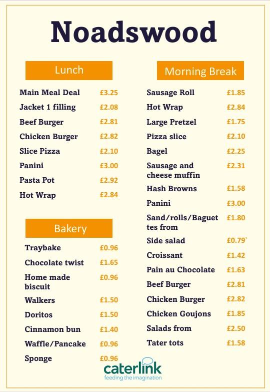 Canteen Charges